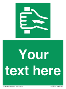 Custom Push Bar Sign